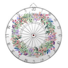 Floral Berries Wreath Dartbord