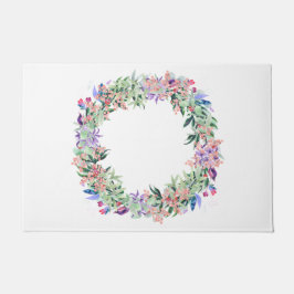 Floral Berries Wreath Deurmat