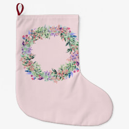 Floral Berries Wreath Grote Kerstsok