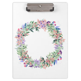 Floral Berries Wreath Klembord