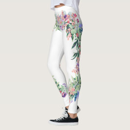 Floral Berries Wreath Leggings