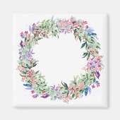 Floral Berries Wreath Magneet (Voorkant)