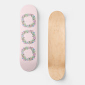Floral Berries Wreath Persoonlijk Skateboard (Voorkant)