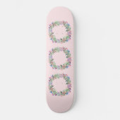 Floral Berries Wreath Persoonlijk Skateboard (Voorkant)