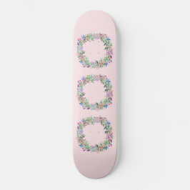 Floral Berries Wreath Persoonlijk Skateboard