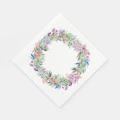 Floral Berries Wreath Servet (Hoek)