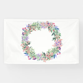 Floral Berries Wreath Spandoek