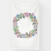 Floral Berries Wreath Spandoek (Verticaal)