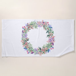 Floral Berries Wreath Strandlaken