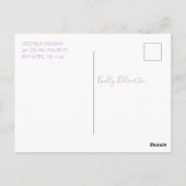 Floral Berry Baby shower Invitation Briefkaart (Achterkant)