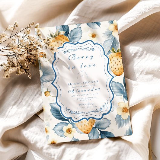 Floral Berry Chic Vrijgezellenfeest Kaart