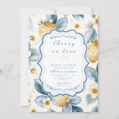 Floral Berry Chic Vrijgezellenfeest Kaart (Voorkant)