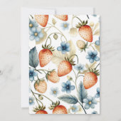 Floral Berry Chic Vrijgezellenfeest Kaart (Achterkant)