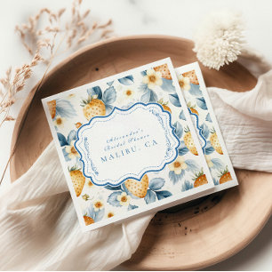 Floral Berry Chic Vrijgezellenfeest Servet