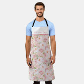 Floral Best Cook Ever Apron Schort (Gedragen)