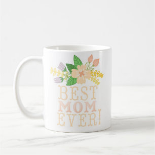 Floral Best Mam Ever Koffiemok