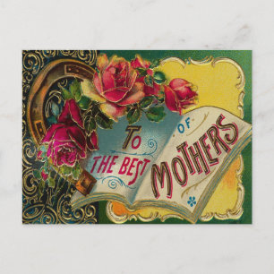  Floral Best Mam Moederdag Briefkaart