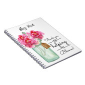 floral Best Teacher-pensionering met cadeau voor n Notitieboek (Rechterzijde)