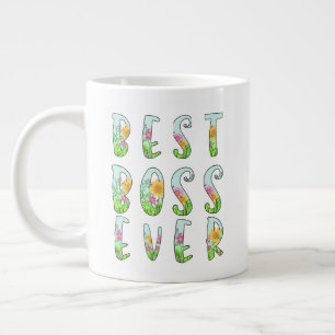 Floral beste baas ooit Specialty Mok