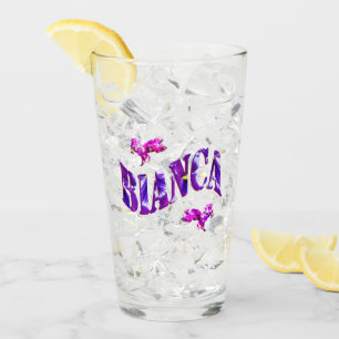 Floral Bianca met Unicorns, Glas