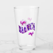 Floral Bianca met Unicorns, Glas (Voorkant)