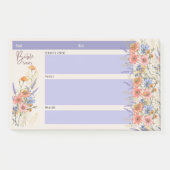 Floral BIBLE STUDIE NOTEERT Christelijke Faith Gif Post-it® Notes (Voorkant)
