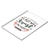 Floral Bible Verse Art 'Ik heb mijn vertrouwen in  Notitieboek (Linkerzijde)