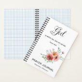 Floral Bible Verse Gebed Journal Notitieboek (Binnen)