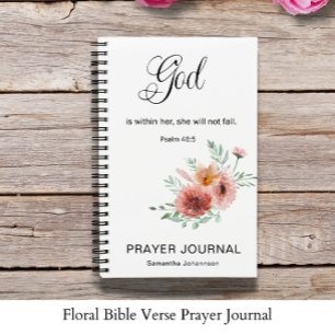 Floral Bible Verse Gebed Journal Notitieboek