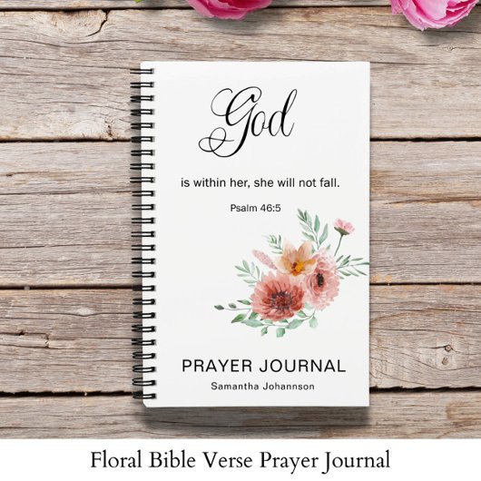 Floral Bible Verse Gebed Journal Notitieboek