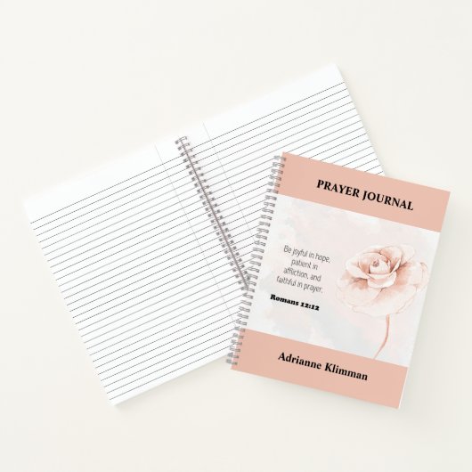 Floral Bible Verse Gebed Journal Notitieboek (Binnen)