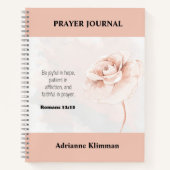 Floral Bible Verse Gebed Journal Notitieboek (Voorkant)