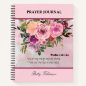 Floral Bible Verse Gebed Journal Notitieboek (Voorkant)