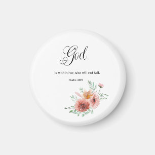 Floral Bible Verse Magneet