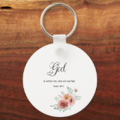 Floral Bible Verse Sleutelhanger (Voorkant)