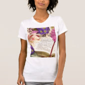 Floral Bible Verse T-shirt Vrouwen Slim Fit T-shir (Voorkant)