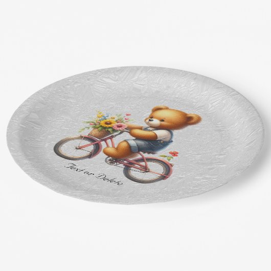 Floral Bicycle Beer Papier Bord (Gekanteld)