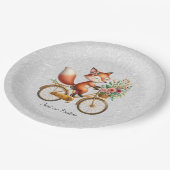 Floral Bicycle Fox Paper Bord (Gekanteld)