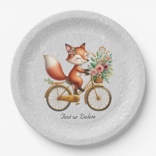 Floral Bicycle Fox Paper Bord