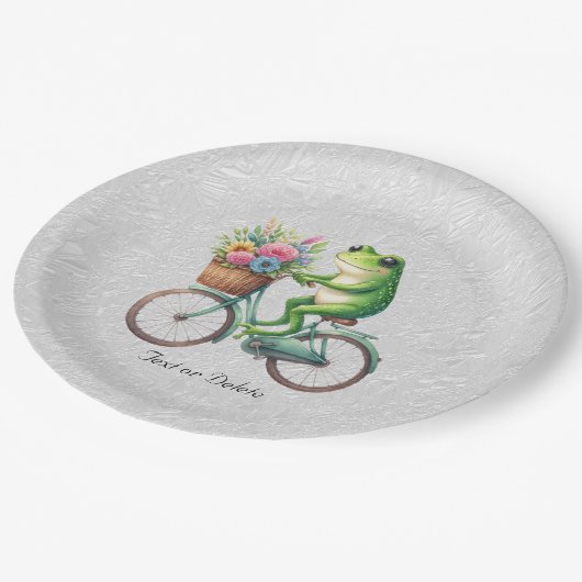 Floral Bicycle Frog Paper Bord (Gekanteld)
