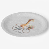 Floral Bicycle Giraffe Papier Bord (Gekanteld)