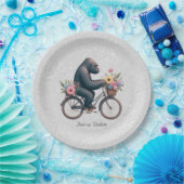 Floral Bicycle Gorilla Paper Bord (Feest)