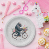 Floral Bicycle Gorilla Paper Bord (Feest)