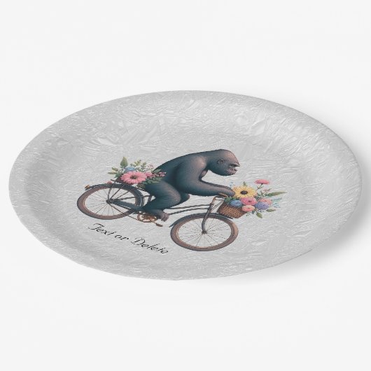 Floral Bicycle Gorilla Paper Bord (Gekanteld)