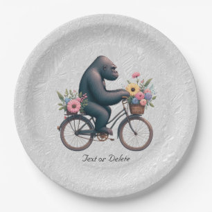 Floral Bicycle Gorilla Paper Bord