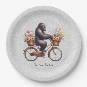 Floral Bicycle Gorilla Paper Bord