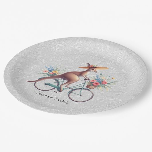Floral Bicycle Kangaroo Paper Bord (Gekanteld)