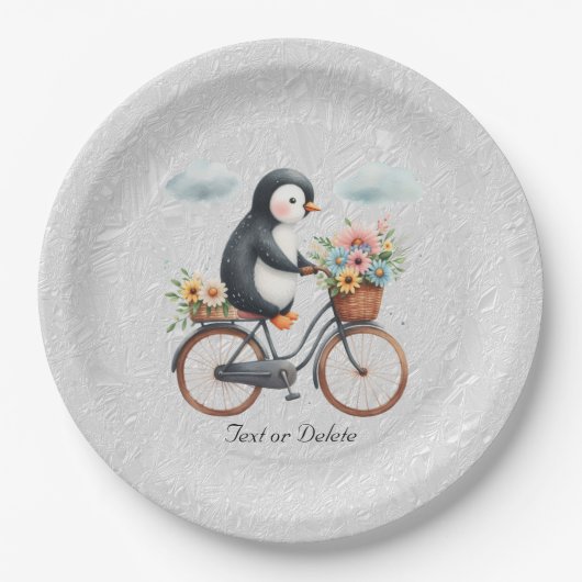 Floral Bicycle Pinguin Paper Bord (Voorkant)