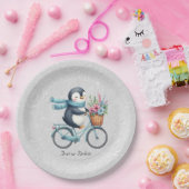 Floral Bicycle Pinguin Paper Bord (Feest)