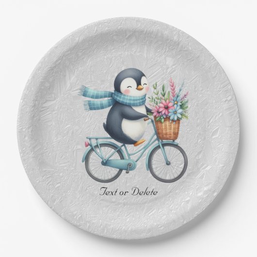 Floral Bicycle Pinguin Paper Bord (Voorkant)